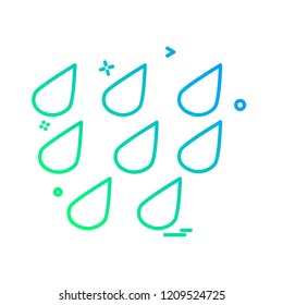 Weather icon design vector