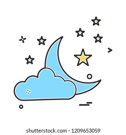 Weather icon design vector