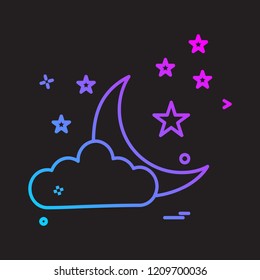 Weather icon design vector