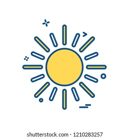 Weather icon design vector