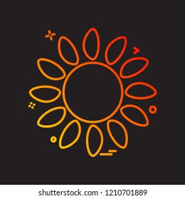 Weather icon design vector
