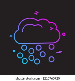 Weather icon design vector