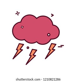 Weather icon design vector