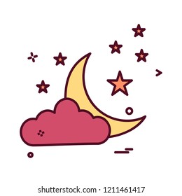 Weather icon design vector
