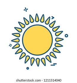 Weather icon design vector