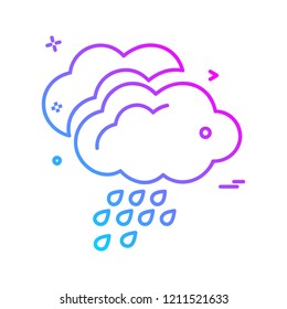 Weather icon design vector