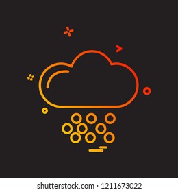 Weather icon design vector 