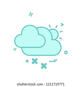 Weather icon design vector
