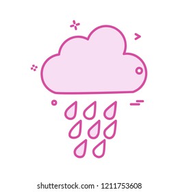 Weather icon design vector