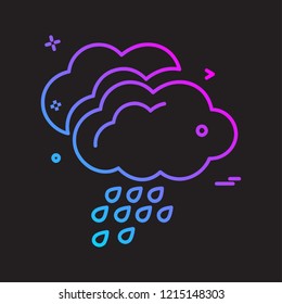 Weather icon design vector