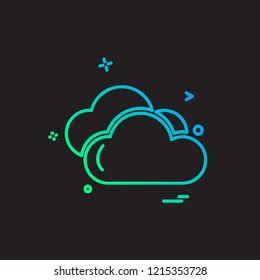 Weather icon design vector