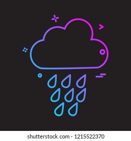 Weather icon design vector