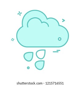 Weather icon design vector