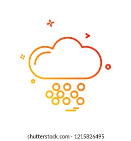 Weather icon design vector 
