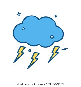 Weather icon design vector