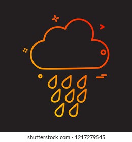 Weather icon design vector