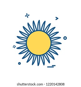 Weather icon design vector