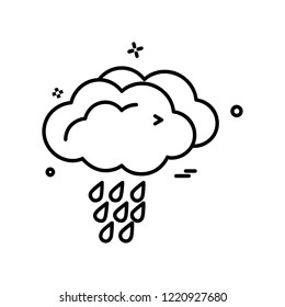 Weather icon design vector