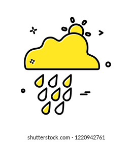 Weather icon design vector