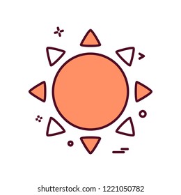 Weather icon design vector