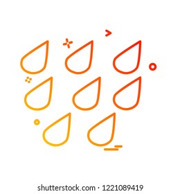 Weather icon design vector