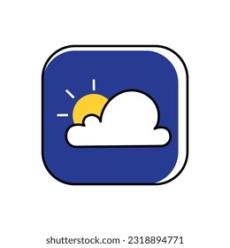 diseño de icono meteorológico, ilustración vectorial eps10 gráfico. EPS10