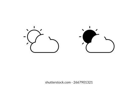 Diseño de icono de Clima con fondo blanco Ilustración de stock
