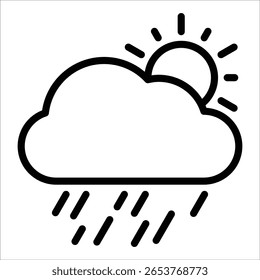 Wettersymbol-Element für Design