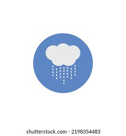  Weather icon, flat design illustration