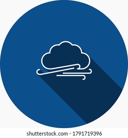 weather icon flat design on colorful background 