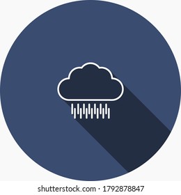 weather icon flat design on colorful background 