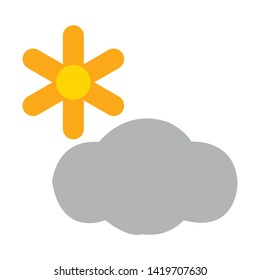 weather icon. flat illustration of weather vector icon for web