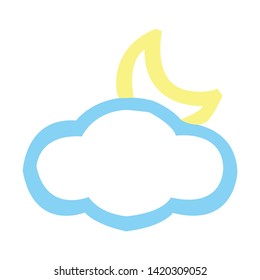 weather icon. flat illustration of weather vector icon for web