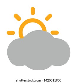 weather icon. flat illustration of weather vector icon for web