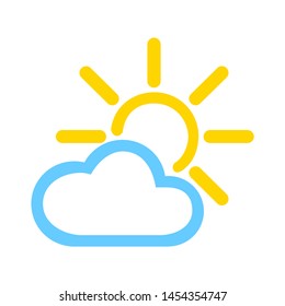 weather icon. flat illustration of weather. vector icon. weather sign symbol