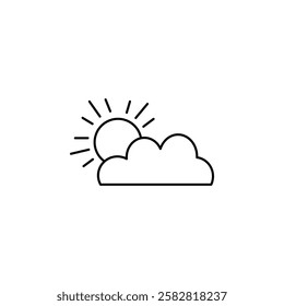 Weather icon Flat isolated outline sign