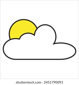 weather icon in flat style