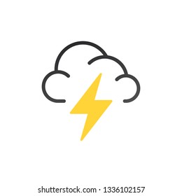 Weather icon. Flat style for graphic and web design, Modern simple vector sign. Internet concept. Trendy symbol for website design web button, mobile app. Vector illustration isolated on white