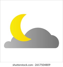 weather icon in flat style. Vector illustration