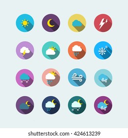 weather icon. weather flat. weather vector