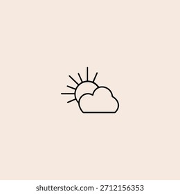Diseño de Vector plano de icono de Clima.