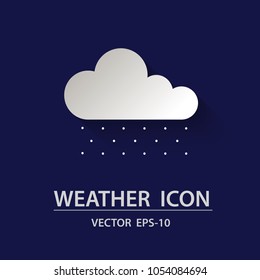 Weather icon. Flat vector symbols on background. Vector illustration.