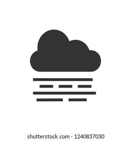 Weather icon, fog icon. Vector illustration, flat design.