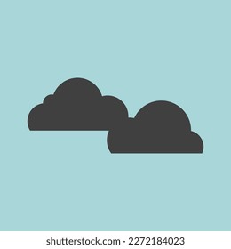 Weather icon. Weather forecast. Clouds Sky. Set. Vector illustration.