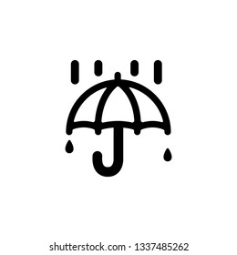 Weather icon  ( hard rain , heavy rain )