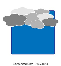 Weather icon for high clouds and clouds