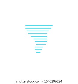 Weather icon, hurricane icon, flat simple design. Vector isolated illustration. Can be using for posters, leaflets, banners, web design or mobile app.