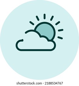 Weather icon, illustration, vector on a white background.