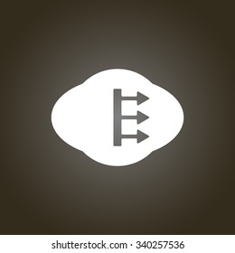 Weather    icon, isolated. Flat  design.