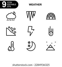 weather icon or logo isolated sign symbol vector illustration - Collection of high quality black style vector icons
